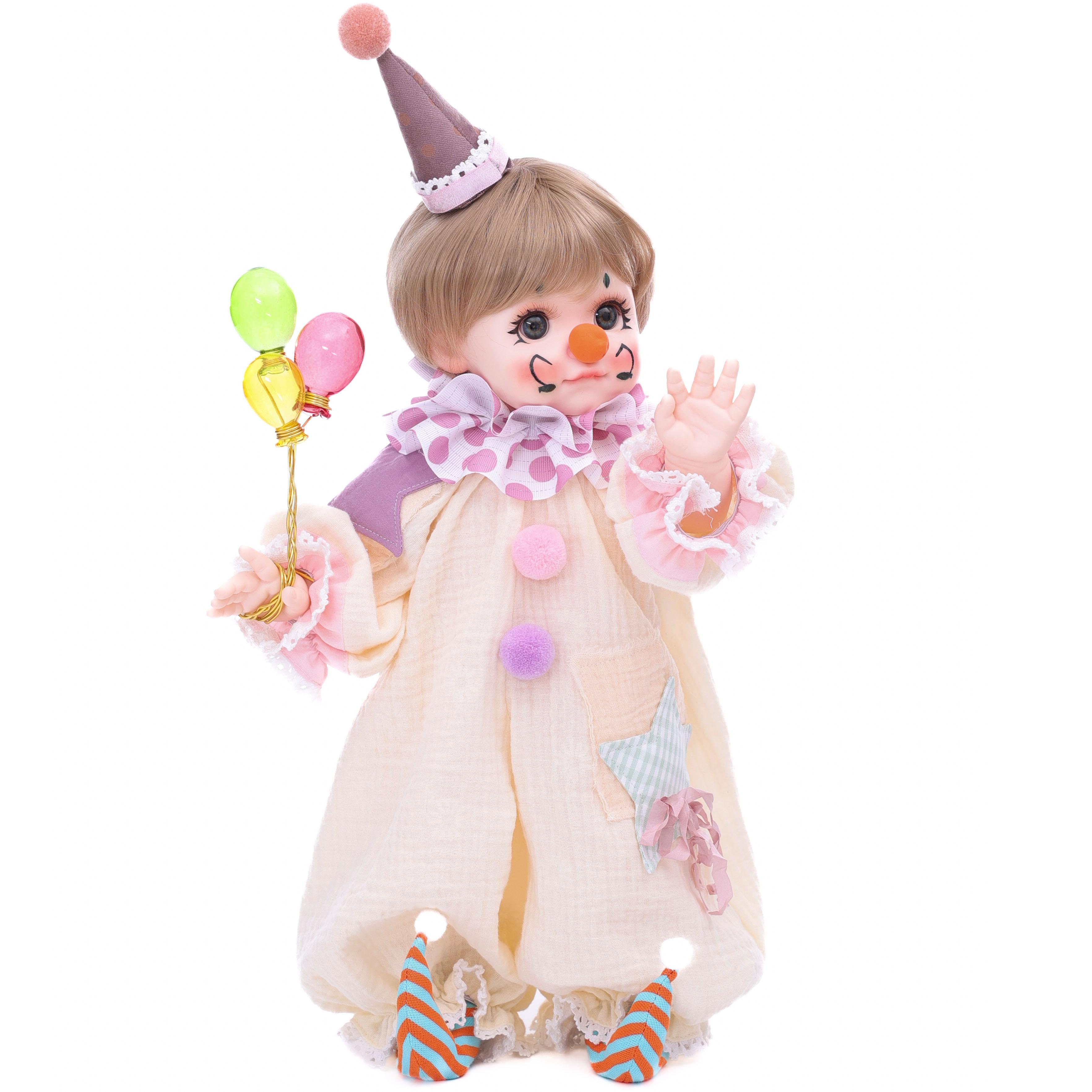 

18-дюймовая кукла-реборн для косплея, полностью силиконовая виниловая кукла-шут, коллекционная игрушка, рождественское украшение на Хэллоуин