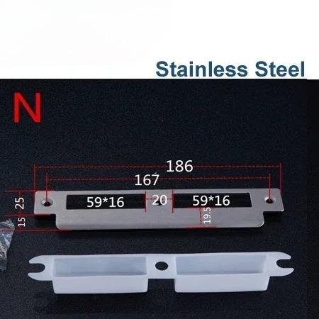 Door Lock Plate Clip Stainless Steel for Gate Home Bedroom Bathroom Door Hardware HA1021 H