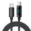 PD100W Type-C To Type-C Fast Charging Cable with Digital Display for Phones and Laptops