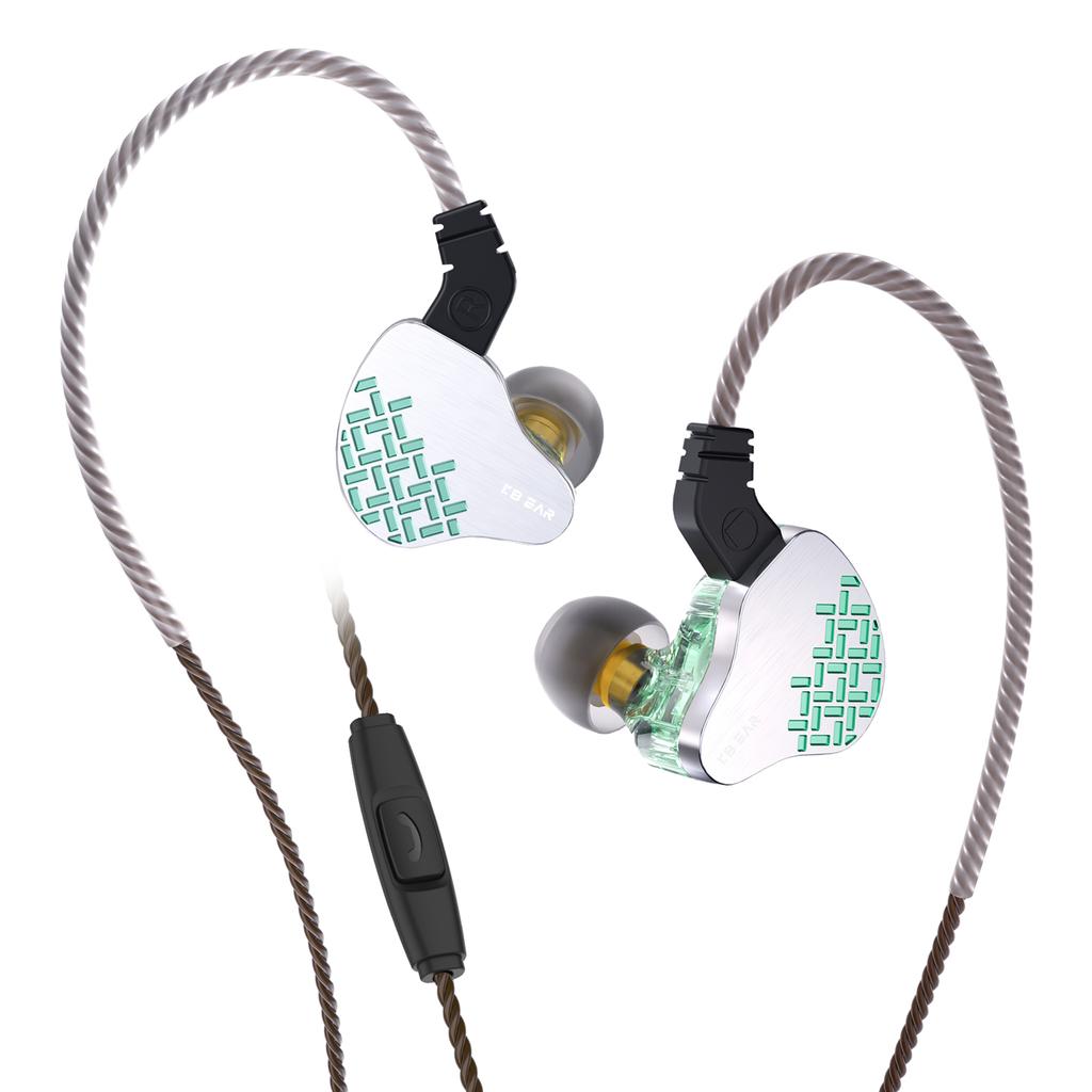 KBEAR Rosefinch Dynamic Hifi Wired Headphones Noise Cancelling Earbuds In Ear Monitor 10mm Biological Diaphragm Headset IEMS KZ