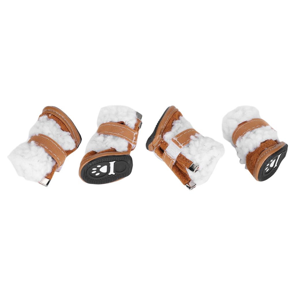 Winter Pet Shoes Warm Boots Outdoor AntiSkid Dog Paw Protector with Hook Loop Closure