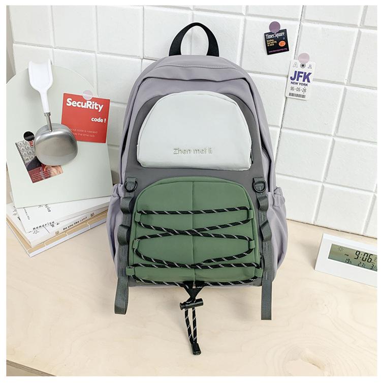 Schoolbag New Schoolbag Outdoor Travel Backpack Travel Large Capacity Lightweight Simple Fashion Women's Leisure Backpack