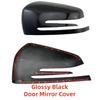 Car upgrade For BENZ ML Klasse W166 GLX166 2011 2012 2013 2014 2015 Car Piano Black Carbon Accessories Door Mirror Cover Trim