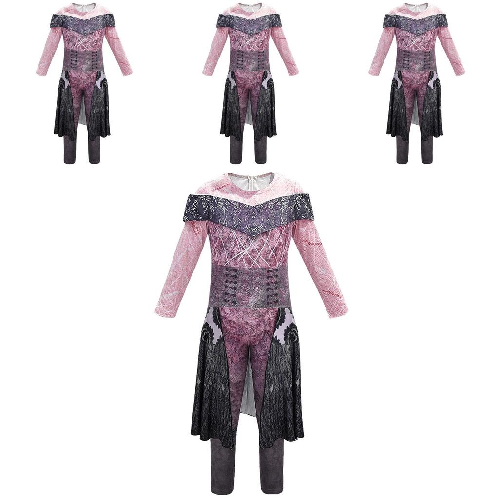 Lebendiges und Langlebiges Nachkommen 3 Böse Audrey Kinder Cosplay Kostüm Für Kostümpartys