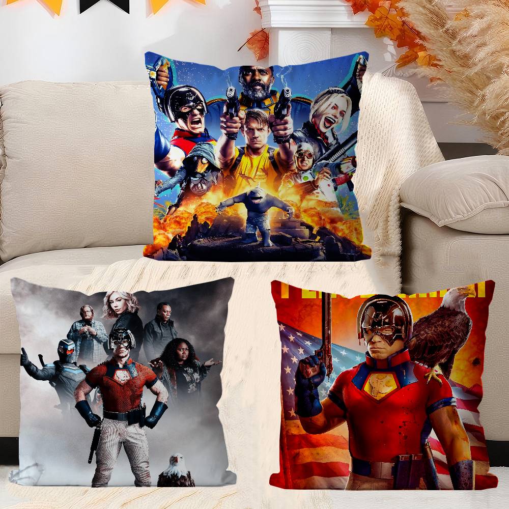 Film P-Fredsmäklare Kuddfodral Bil Prydnadskuddfodral För Soffa Bil Julklapp 40x40cm 45x45cm