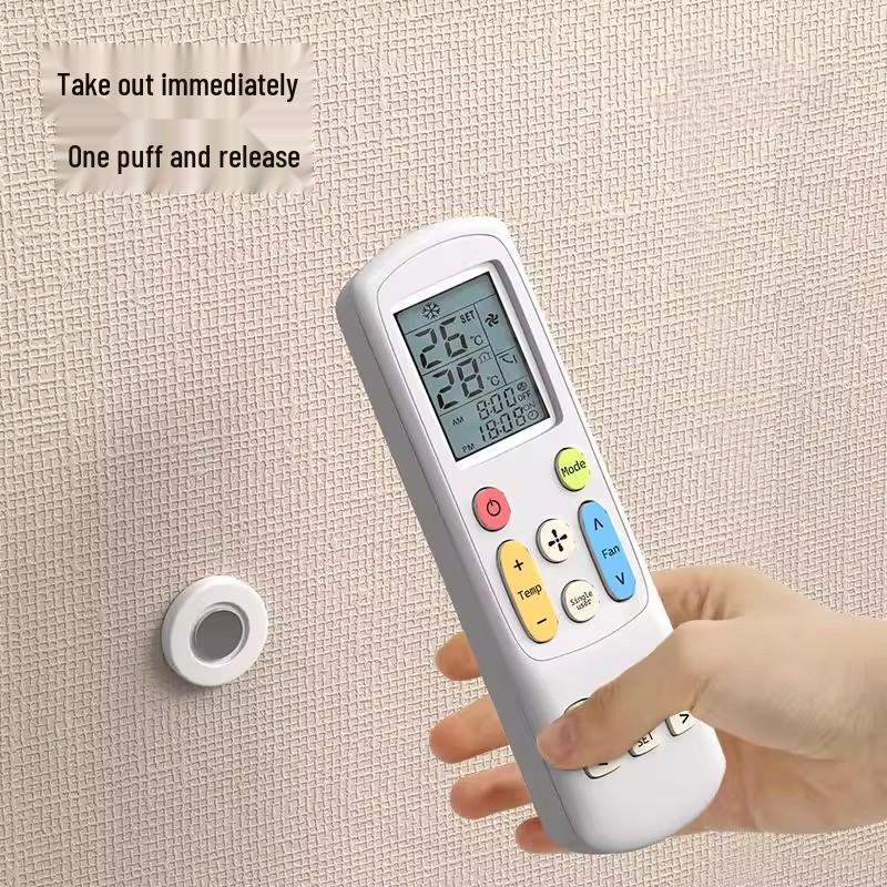 Magnetic Remote Control Holder, Punch-Free Wall Mount for TV & AC Remotes