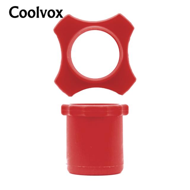

Беспроводной микрофон Coolvox, 1 комплект, силиконовое кольцо с защитой от перекатывания KTV, универсальный квадратный нескользящий круг, красочные аксессуары для микрофонов для BBS MIC красный