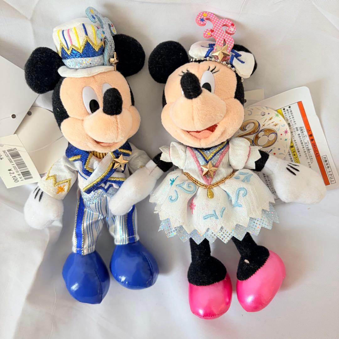 tag Time Shine plush badge Mickey Minnie Disney