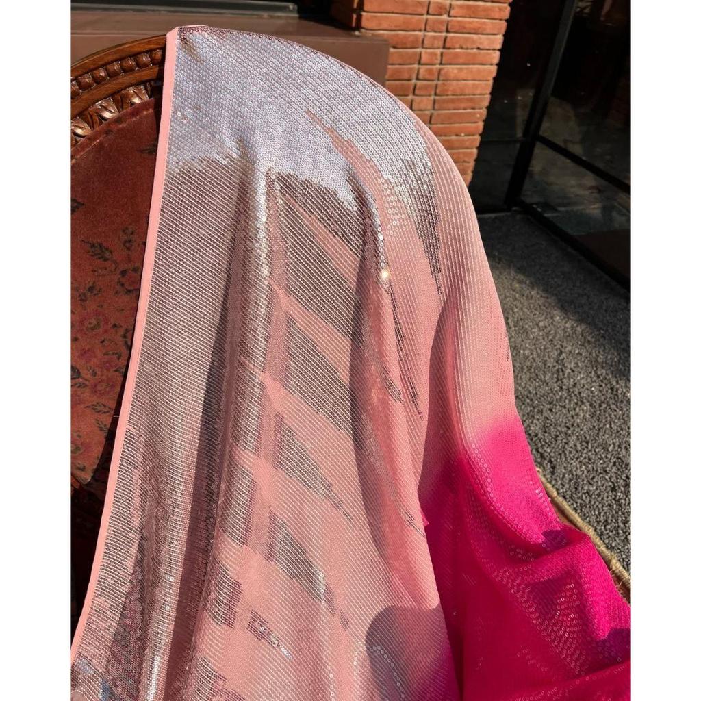 Luxury Sparkle Edit – Faux Georgette Designer Saree