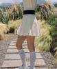 OBER GOLF Air Move Pleated Skirt (Cream)
