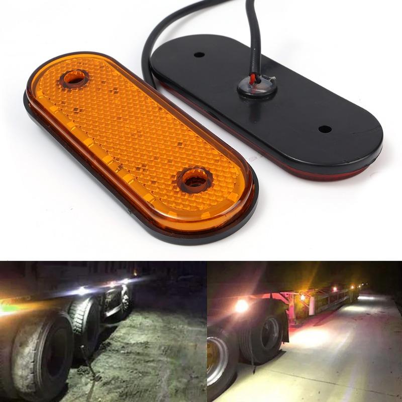 1/4pcs Led Side Marker Light Truck  Clearance Lamp Tail Light 12V 24V Trailer Camion Warning Light Lamps