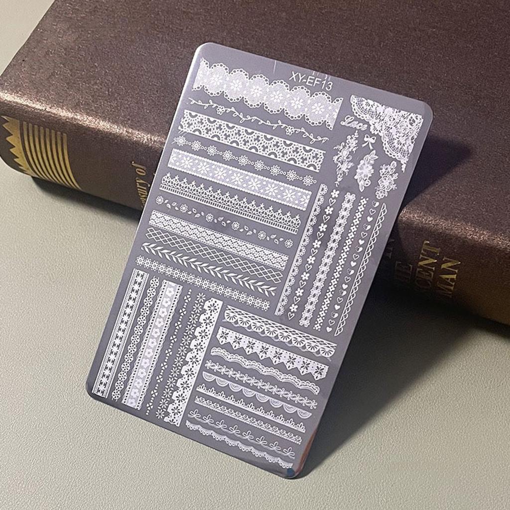 Manicure Template Steel Plate with Print a Variety of Patterns Design for Mother Wives Girlfriends Daughters