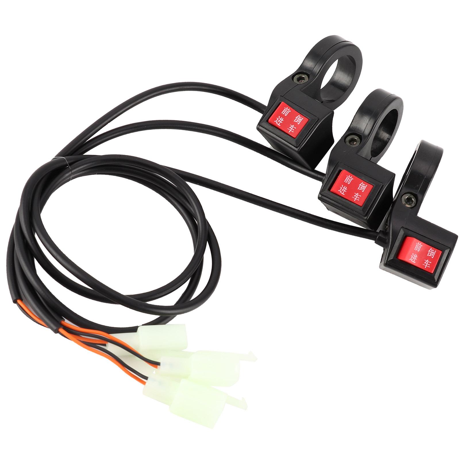 

3Pcs Electric Bicycle Scooter Handlebar Forward and Reverse Gear Switch Replacement