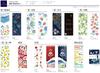 Miyamoto Towel Kenema Tenugui Hand Night Made In 35 X 90 Product Number 50250 Towel, "Summer Flowers," Japan, Navy, Approx. Cm,