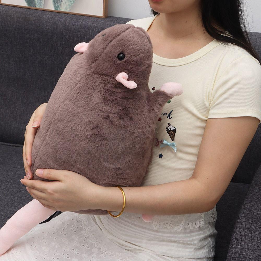 Plush Flower Branch Rat Doll Cartoon Animal Figure Cute Mouse Doll  Kids Gift Birthday