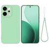 For Oppo Reno14 Pro 5G (China)/Oppo Reno14 Pro 5G (Global) Liquid Silicone Case Phone Back Cover with Hand Strap