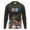 PELAGIC Langarm-Fischer-Hoodie UV-Schutz Atmungsaktiv Schnelltrocknend Bekleidung Herren