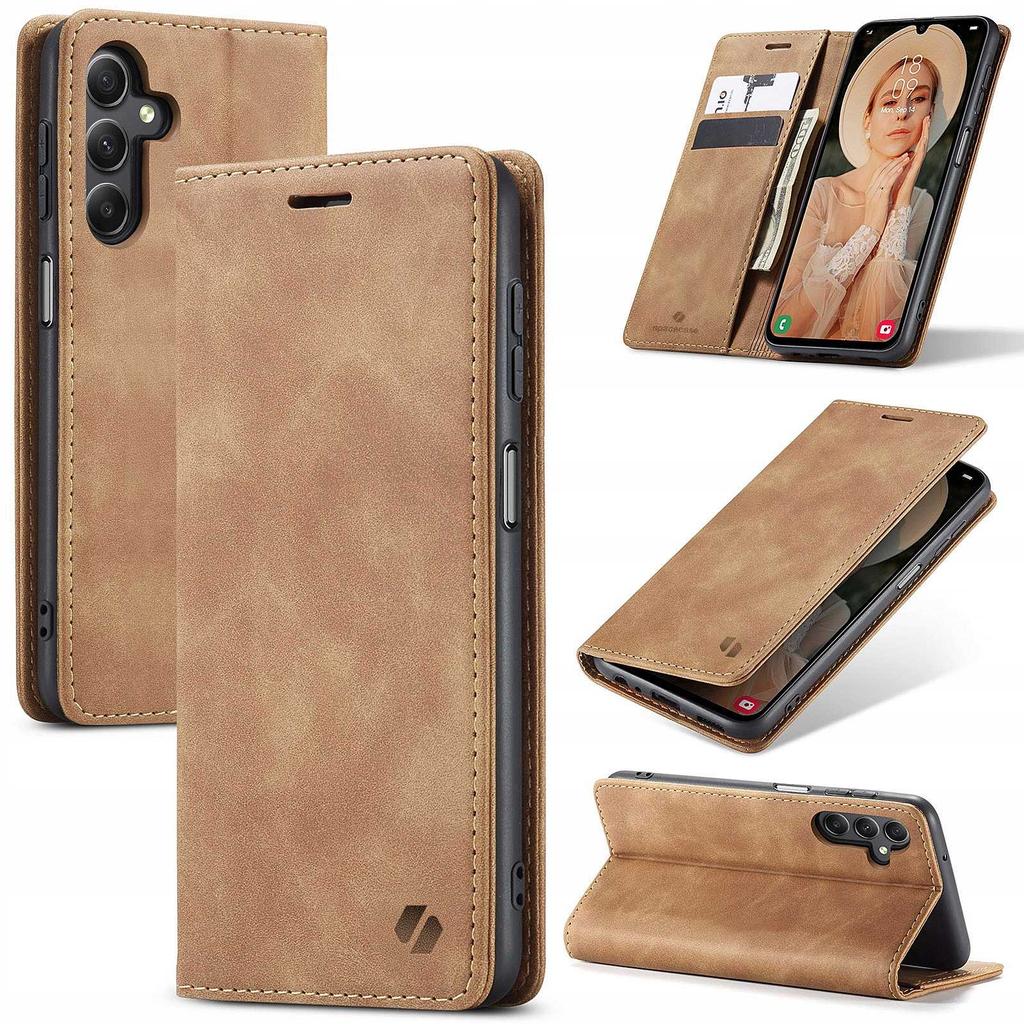 Sc Wallet Galaxy A24 Light Brown