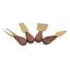 Stainless Steel Cheese Tool Set with Wood Handle Cheese Cutter Cheese Fork Spreader for Cutting Serving Charcuterie Boards Accessories