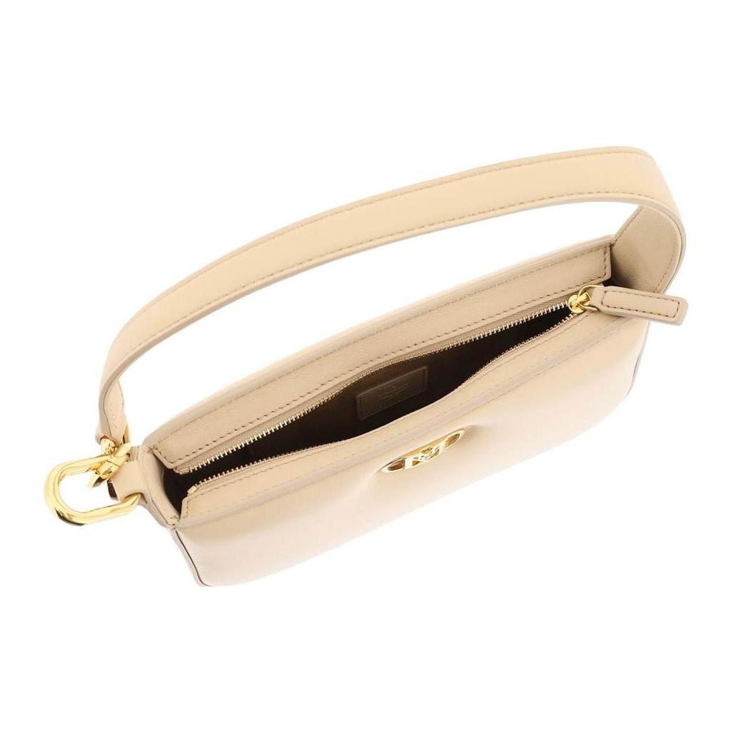 MCM Mode Travia Gold Logo Hardware Lambskin Mini Shoulder Bag Women bags Beige MWSCALD02IW001