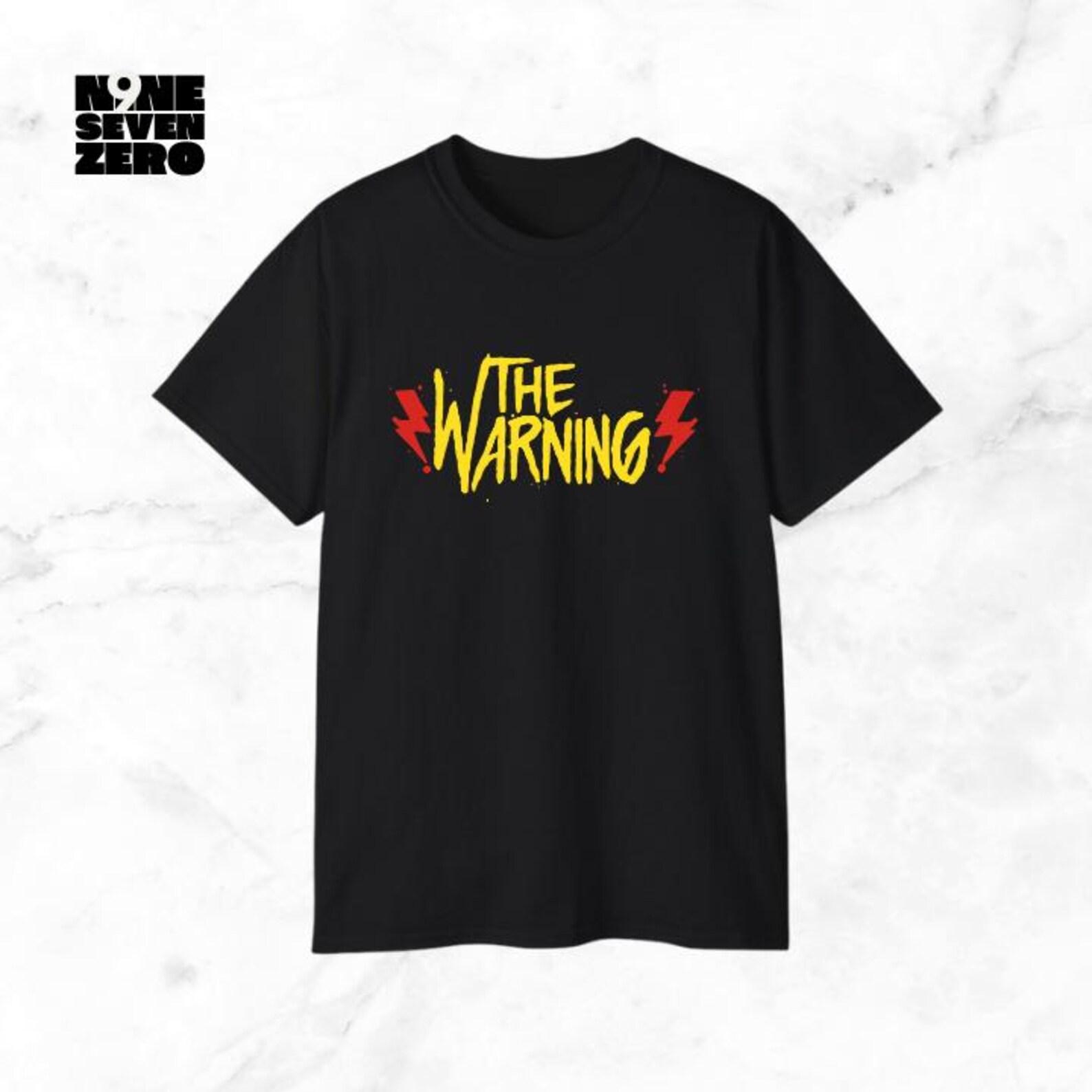 The Warning Band T-Shirt | Unisex Black Cotton Concert Tee L