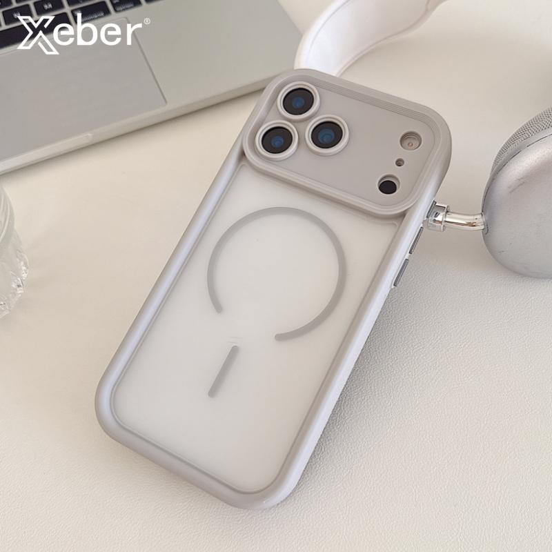 Matte Clear For Magsafe Magnetic Phone Case For iPhone 17 Air 16 15 14 13 12 11 Pro Max Plus Heat Dissipation Frame Cover