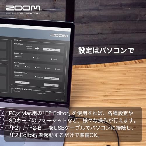 ZOOM Ultra Compact Recorder with Zoom Pin Microphone, F2/B, 32 Bit Float Compatible, No Settings ...