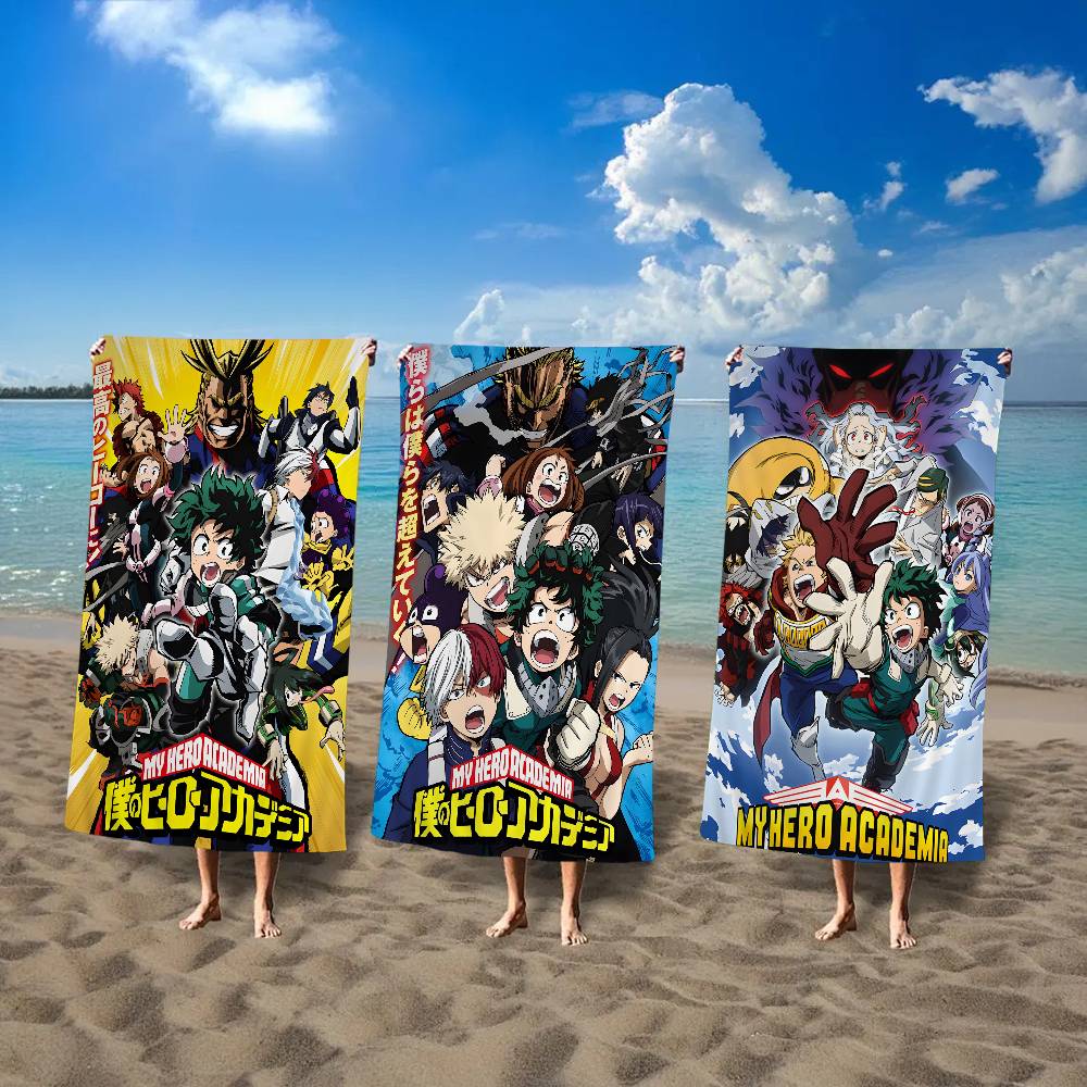 M-My H-Hero A-Academia 8 Microfiber Blanket Quick Drying Beach Towels Oversized Printing Super Absorbent Pool Towel Blanket