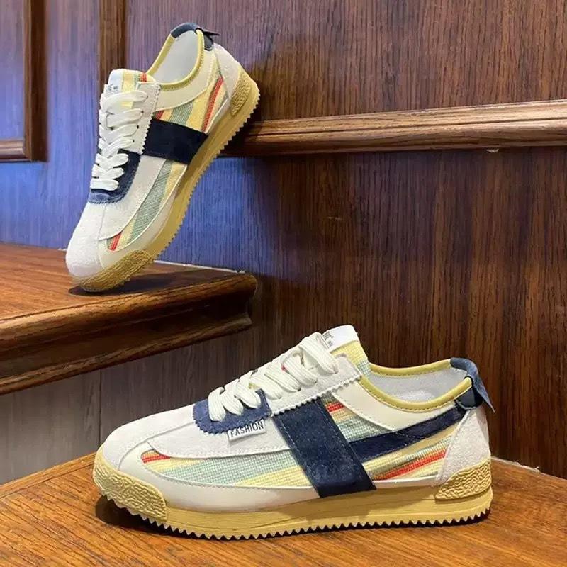 Men's shoes spring and summer breathable casual moral training Forrest Gump shoes versatile high value color scheme couple board shoes