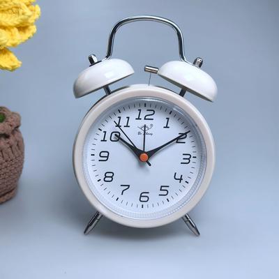 Wecker Metall Klingel Kinderuhr Koreanische Version Uhr mit Nachtlicht Stille Schreibtischuhr Klingelnd