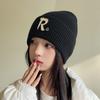 Versatile Knitted Hat for Women Ins Sweet and Cool Simple Autumn and Winter Woolen Hat Thickened Warm Ear Protection Cold Hat for Men
