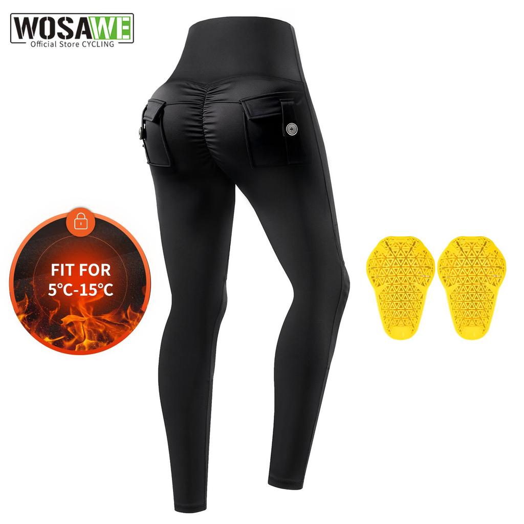 Wosawe Motorradhose Damen Offroad Motocross Rennhose Winter Motorradfahrhose Mit CE Schutz Kniepolster