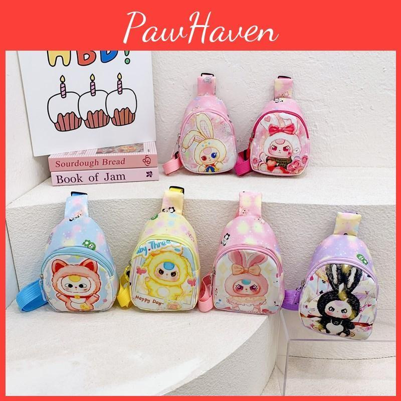 Baby Three Printed Children Shoulder Crossbody Chest Bag Outdoor Cartoon Wallet