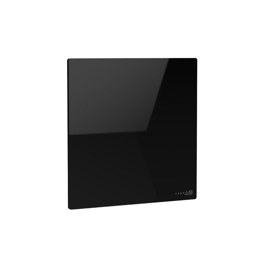 Aeno Gh12S Grzejnik Ścienny Szklany 500W Ir I Konwekcja App + Panel Czarny