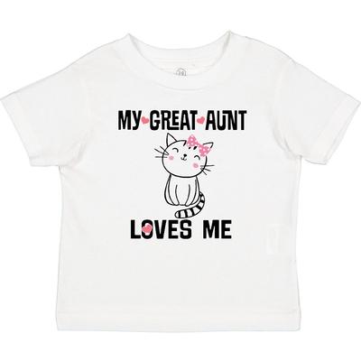 Inktastic My Great Aunt Loves Me Kitty Cat Baby T-Shirt Childs Girls Clothing