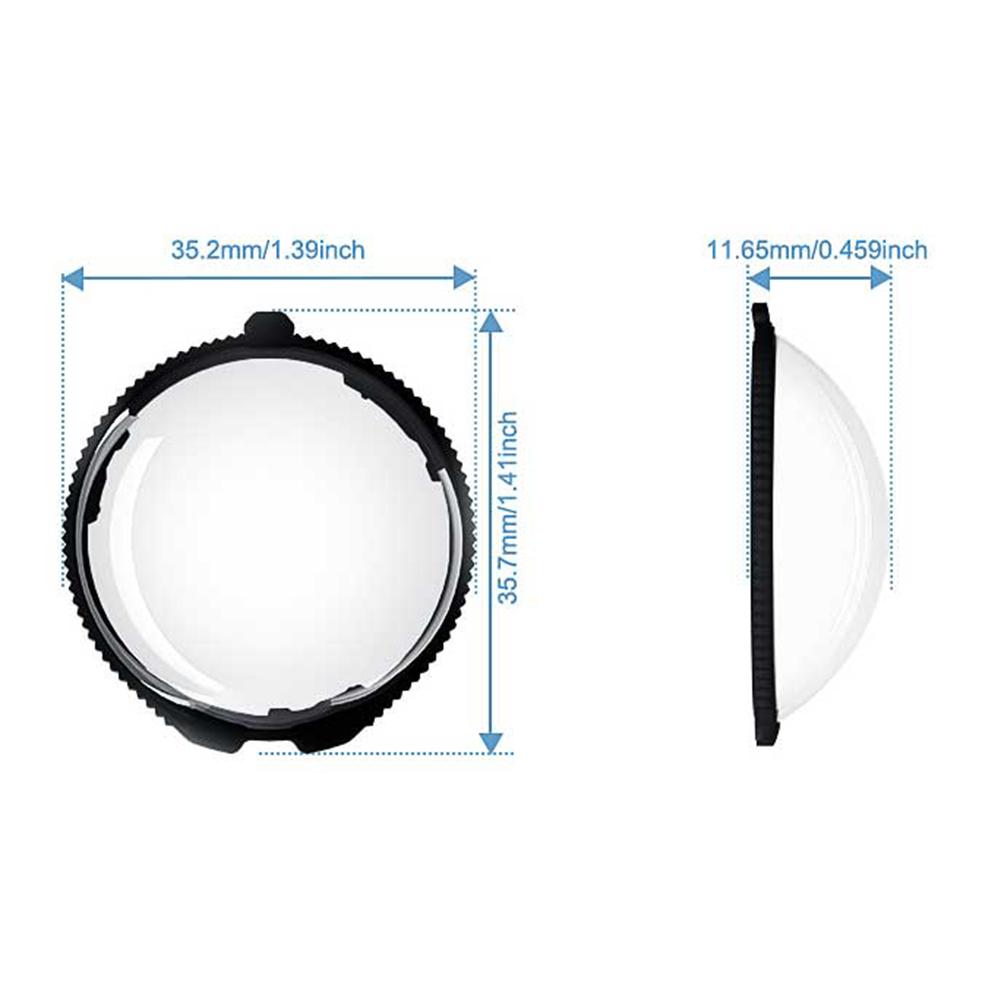 Camera Lens Protector for Insta360 X5 Panoramic Camera Lens Guards Optical Glass Lens Protective Cap Cover Camera Accessories