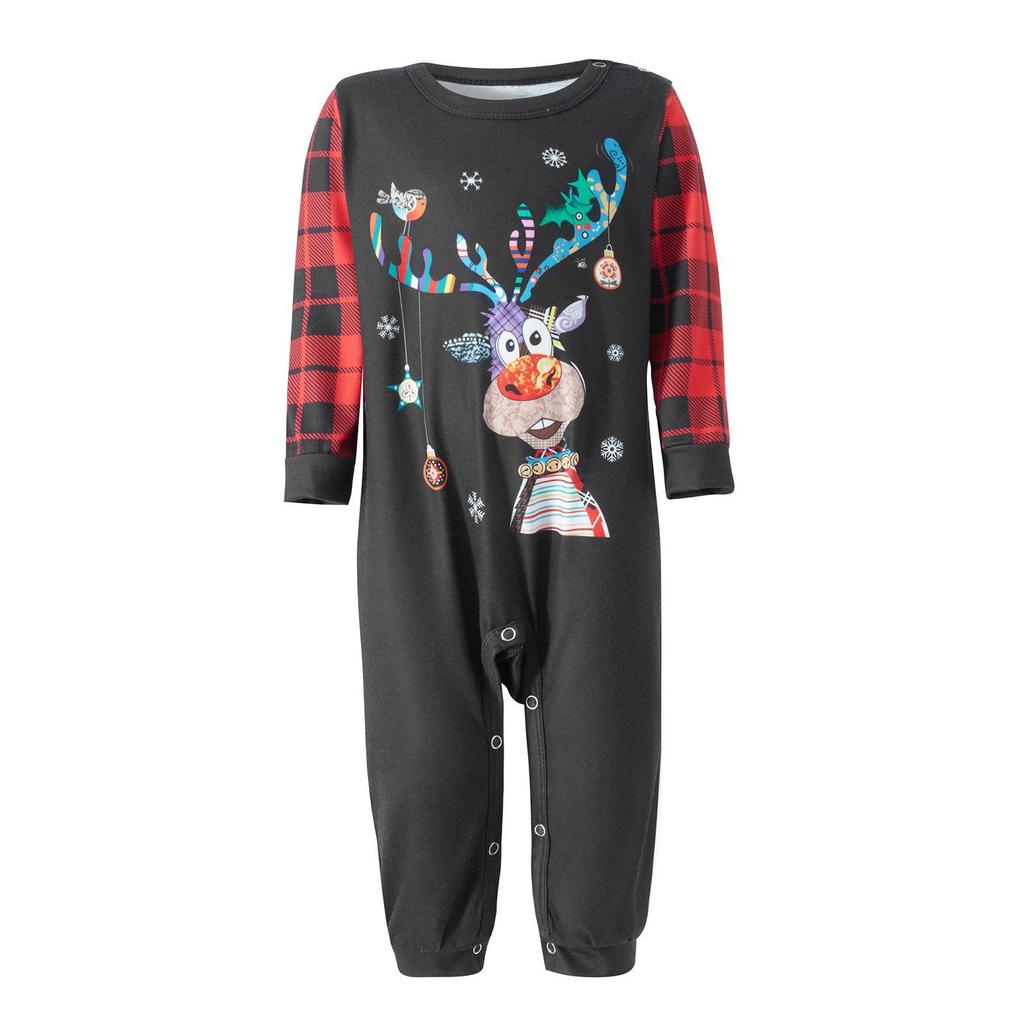 2023 Autumn Family Plaid Christmas Pajama Set - Cozy Cotton Parent-Child Outfits for Three or Four