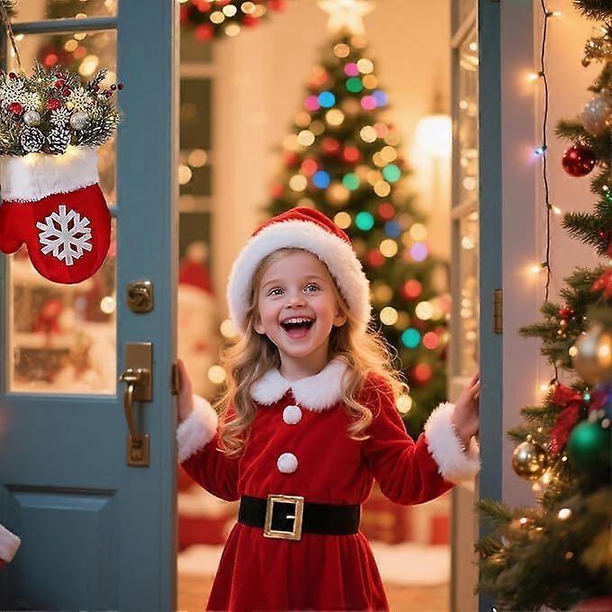 Holiday Planters,Twinkling Christmas Mitten Wreath,Twinkling Christmas Mitten Wreath