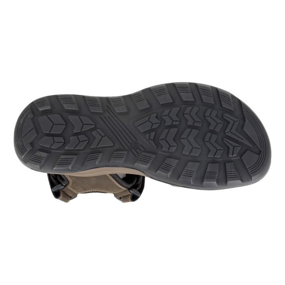 Roamers Mens Leather Touch Fastening Sports Sandals