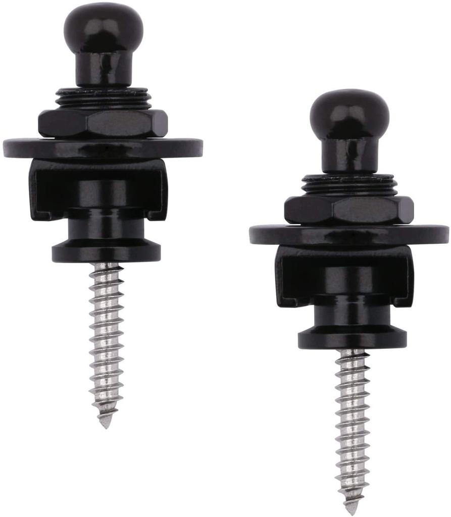 2pcs Metal Guitar Strap Lock Buttons Security Guitar Strap Locks For All Acoustic Electric Bass Guitar