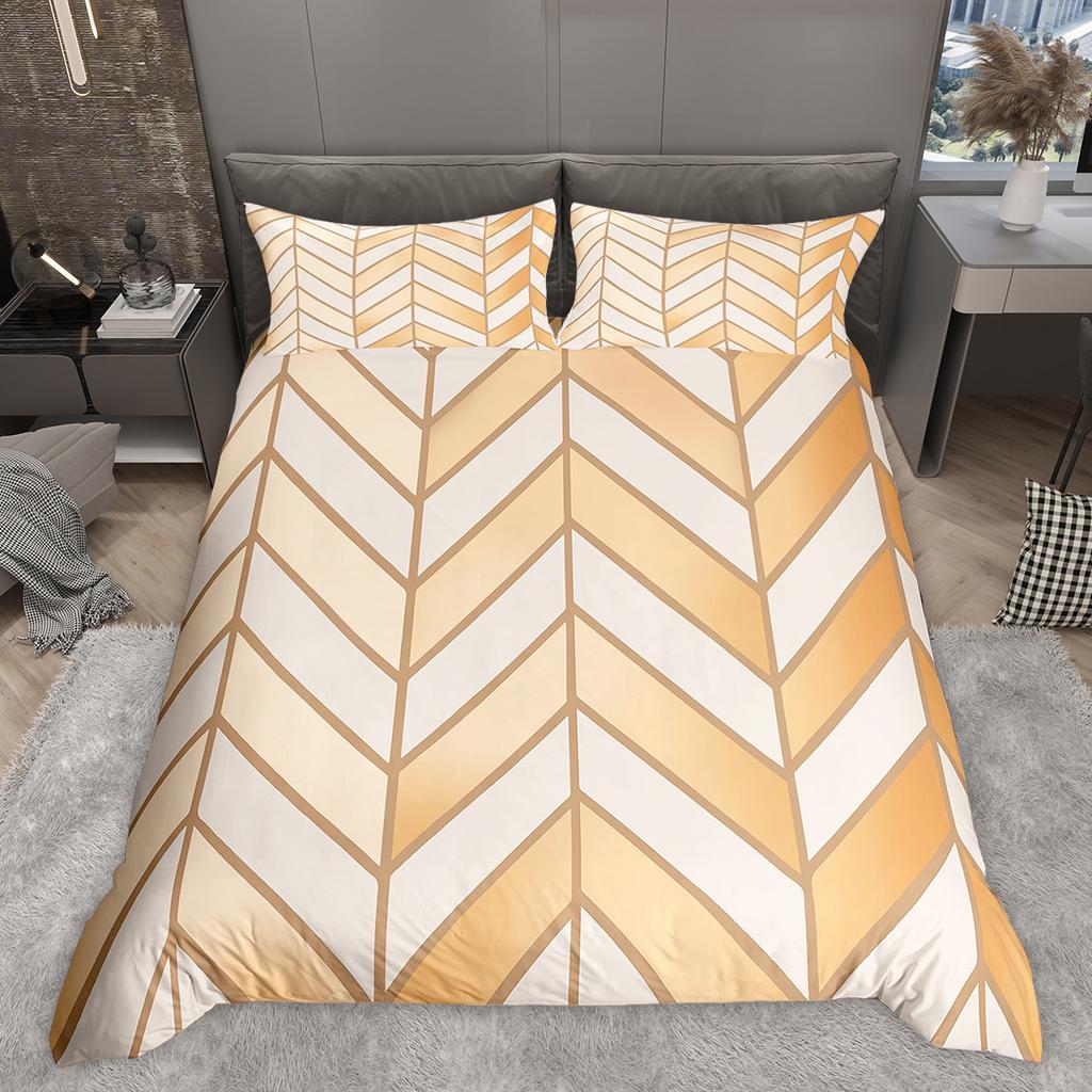 Comforter Homewish Abstract Geometric Stripe Line Bed Set Modern Contemporary Artwork Set