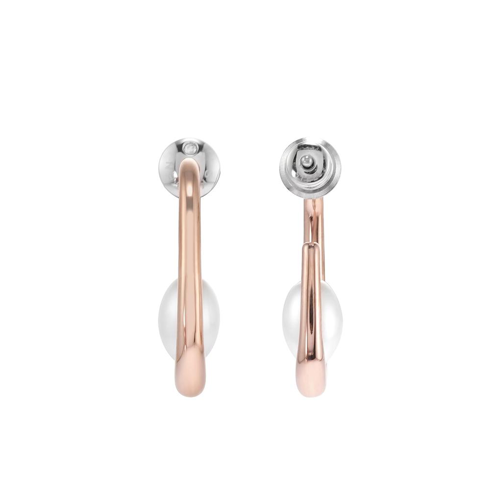 Skagen Women's AGNETHE Shell Pearl Hoop Earrings, SKJ1747791