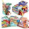 Source Baby Animal Tail Cloth Book Three-Dimensional With Ringing Paper Vision Training 6 Pages 12 Sides Can'T Tear Cloth Book