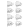 20Pcs Fishing Lure Rattles Fishing Lure Insert Tube Rattles Bait Weight with Ring Bead Bait