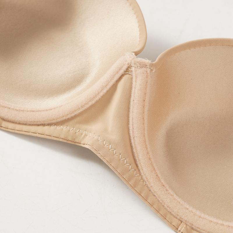 Sömlös Trådlös Push-Up BH - Mjuk, Bekväm och Osynlig 1/2 Kupa Underkläder