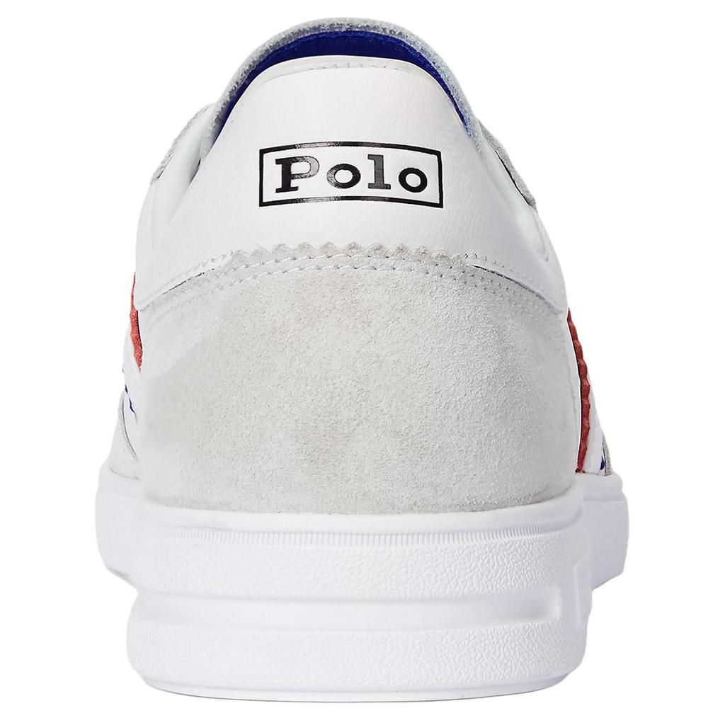 Polo Ralph Lauren Bedford Suede Round Toe Lace-Up Low-Top Sneakers Men Sneakers White 100048543