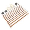 10PCS Bamboo Needles Cat Needle Stoppers and Stitch Markers Non Slip Stitch Rings for Sweater