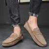 Mode Wildleder Männer Casual Schuhe Atmungsaktive Komfort Slip-on Herren Fahren Schuhe Luxus Marke Männer Müßiggänger Herren Faule Schuhe mokassins