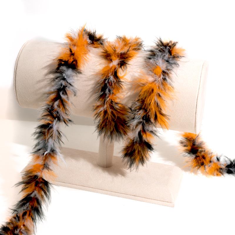 Colorful Turkey Feather Strips for Crafts and Decorations