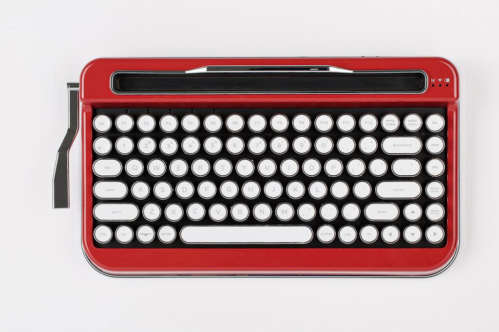 Aias Retro Keyboard PENNA RED Typewriter-Style